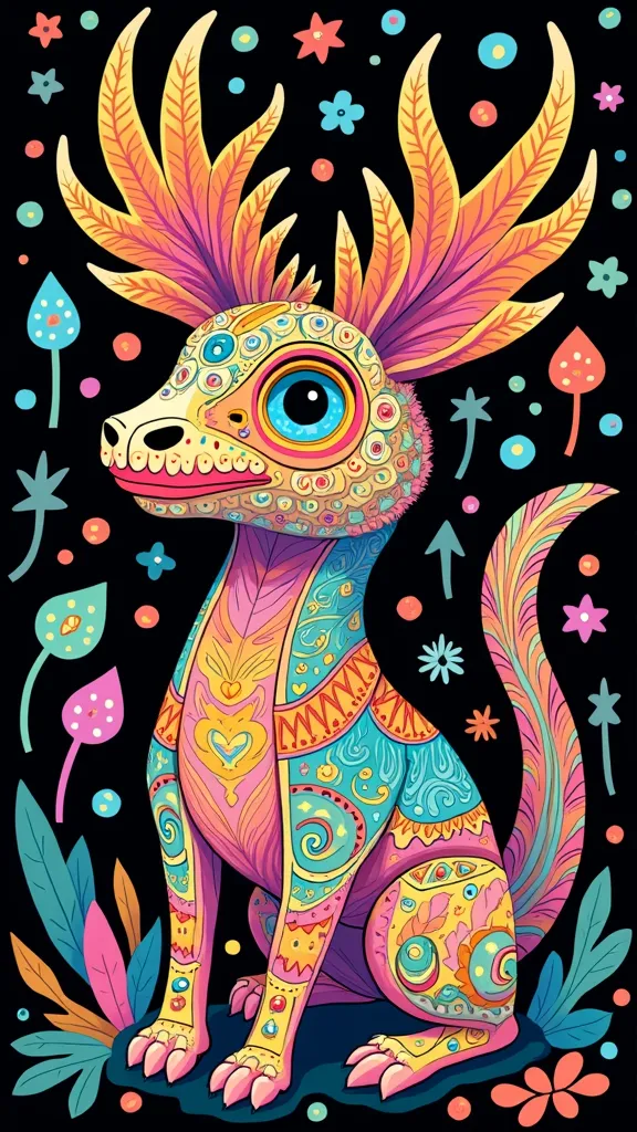 Alebrije para colorear